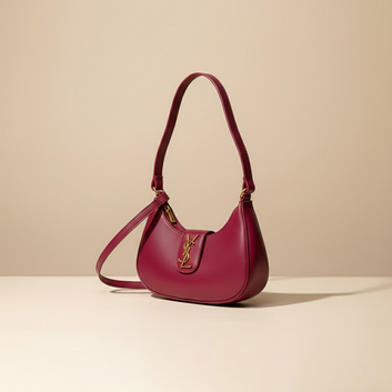 Chic Luxury: YSL Burgundy Shoulder Bag 0068