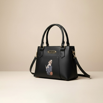 Chic Black with Stylish Design Tote 0060